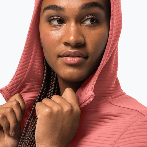 Bluza trekkingowa damska Jack Wolfskin Modesto Hooded faded rose
