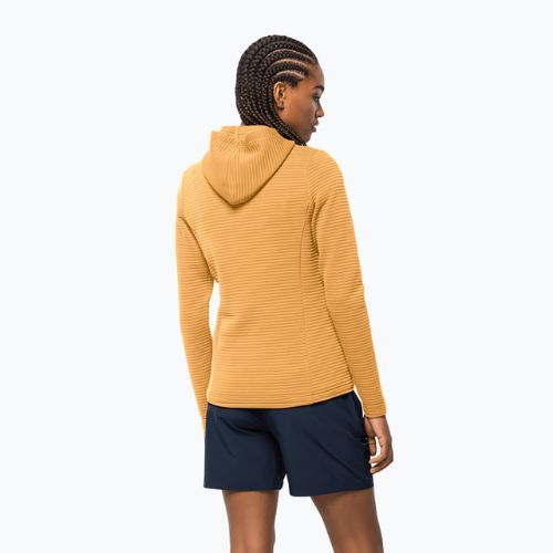 Bluza trekkingowa damska Jack Wolfskin Modesto Hooded honey yellow