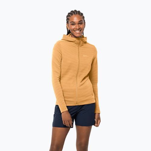 Bluza trekkingowa damska Jack Wolfskin Modesto Hooded honey yellow