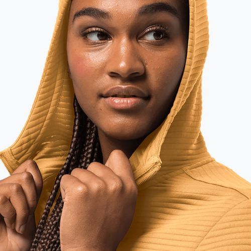 Bluza trekkingowa damska Jack Wolfskin Modesto Hooded honey yellow