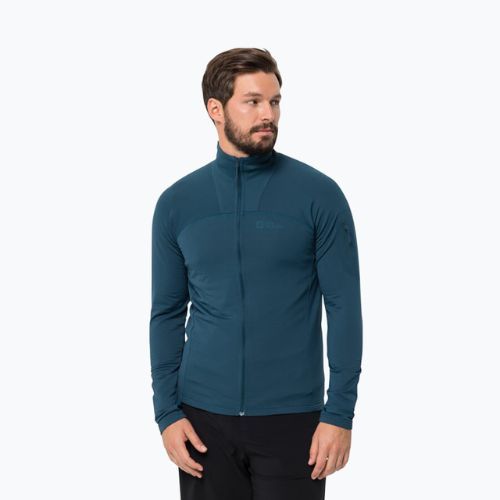 Bluza trekkingowa męska Jack Wolfskin Prelight FZ dark sea