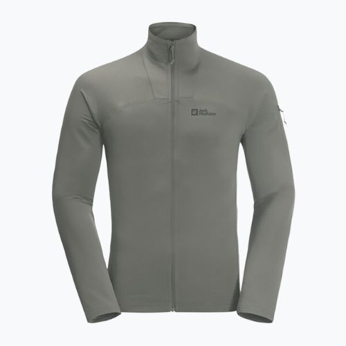 Bluza trekkingowa męska Jack Wolfskin Prelight FZ gecko green