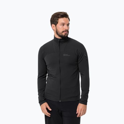 Bluza trekkingowa męska Jack Wolfskin Prelight FZ black