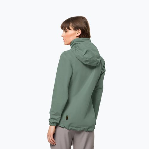 Kurtka przeciwdeszczowa damska Jack Wolfskin Stormy Point 2L picnic green