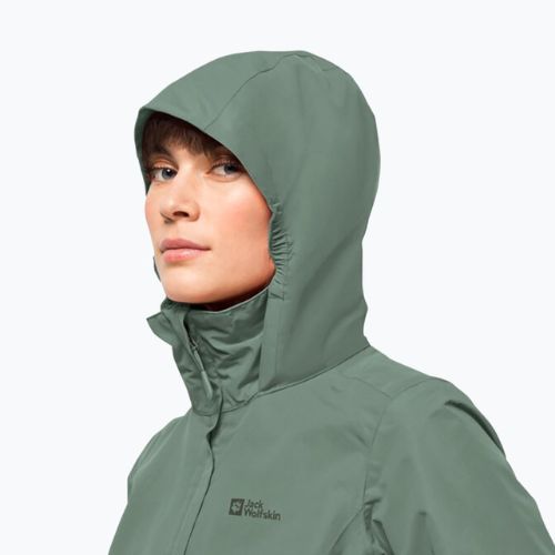Kurtka przeciwdeszczowa damska Jack Wolfskin Stormy Point 2L picnic green