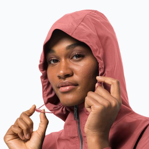 Płaszcz przeciwdeszczowy damski Jack Wolfskin Dakar Parka faded rose