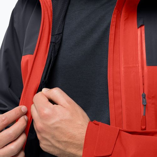 Kurtka przeciwdeszczowa męska Jack Wolfskin Go Hike strong red