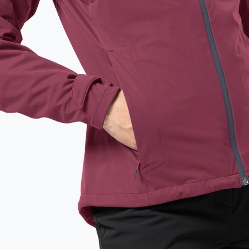 Kurtka przeciwdeszczowa damska Jack Wolfskin Highest Peak sangria red