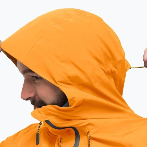 Kurtka przeciwdeszczowa męska Jack Wolfskin Highest Peak orange pop