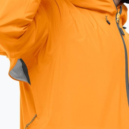 Kurtka przeciwdeszczowa męska Jack Wolfskin Highest Peak orange pop