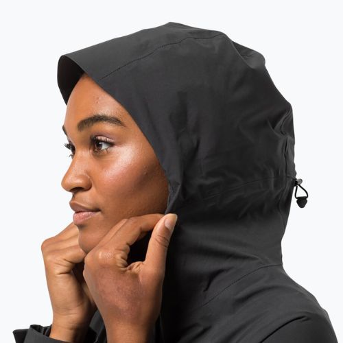 Płaszcz przeciwdeszczowy damski Jack Wolfskin Goldgewann Parka phantom