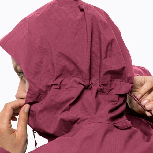 Kurtka przeciwdeszczowa damska Jack Wolfskin Elsberg 2.5L sangria red
