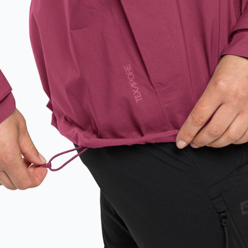 Kurtka przeciwdeszczowa damska Jack Wolfskin Elsberg 2.5L sangria red