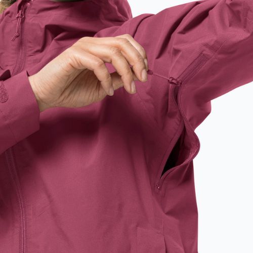 Kurtka przeciwdeszczowa damska Jack Wolfskin Elsberg 2.5L sangria red