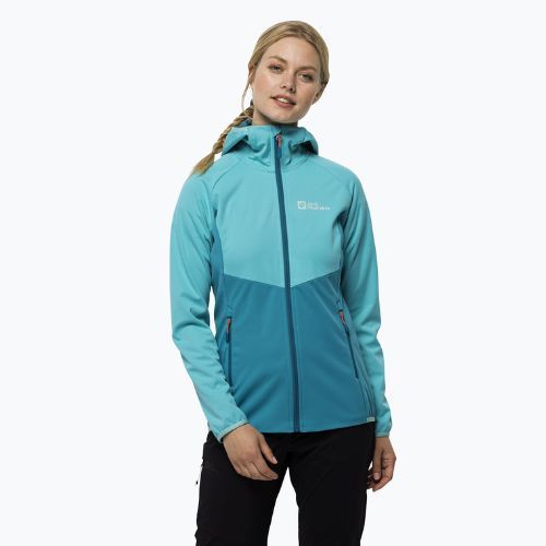 Kurtka softshell damska Jack Wolfskin Go Hike Softshell tile blue