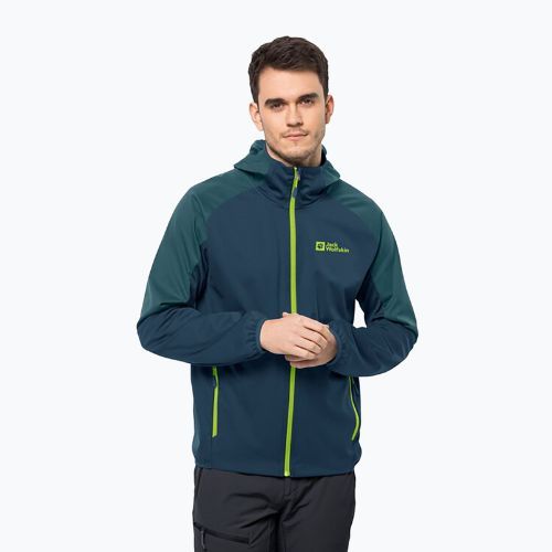 Kurtka softshell męska Jack Wolfskin Feldberg Hoody dark sea