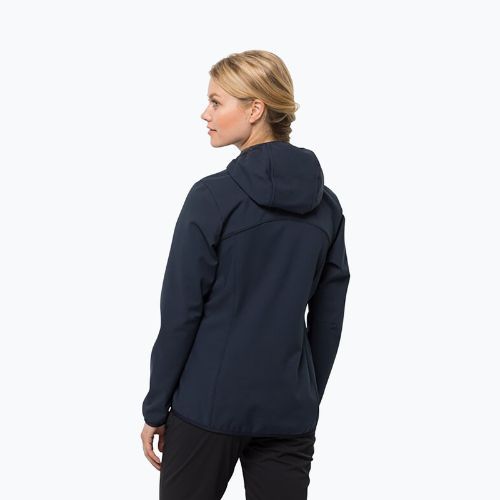 Kurtka softshell damska Jack Wolfskin Bornberg Hoody night blue