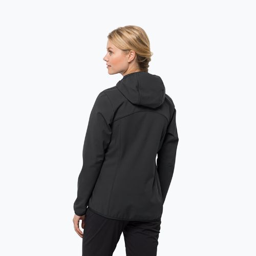 Kurtka softshell damska Jack Wolfskin Bornberg Hoody black