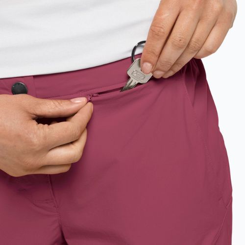 Spodenki trekkingowe damskie Jack Wolfskin Hilltop Trail sangria red