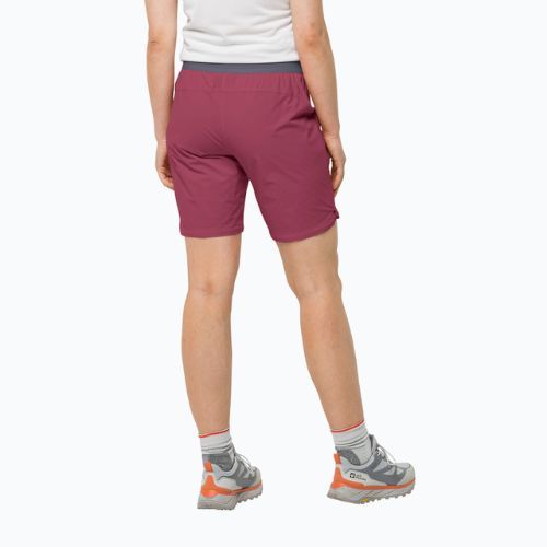 Spodenki trekkingowe damskie Jack Wolfskin Hilltop Trail sangria red