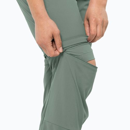 Spodnie softshell damskie Jack Wolfskin Glastal Zip Off picnic green