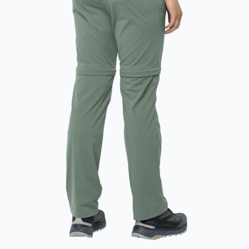 Spodnie softshell damskie Jack Wolfskin Glastal Zip Off picnic green