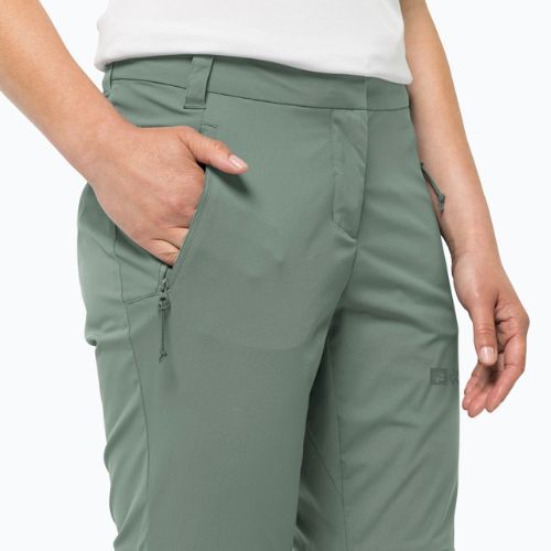 Spodnie softshell damskie Jack Wolfskin Glastal Zip Off picnic green