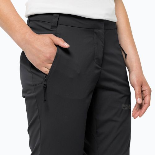 Spodnie softshell damskie Jack Wolfskin Glastal Zip Off black