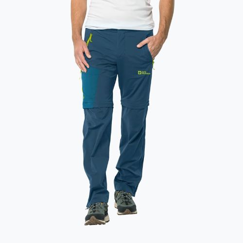 Spodnie softshell męskie Jack Wolfskin Glastal Zip Away dark sea