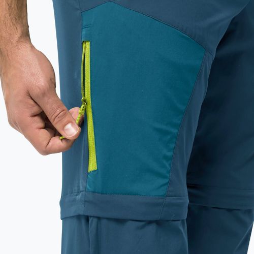 Spodnie softshell męskie Jack Wolfskin Glastal Zip Away dark sea