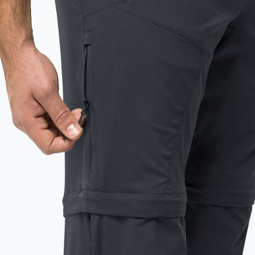 Spodnie softshell męskie Jack Wolfskin Glastal Zip Away phantom