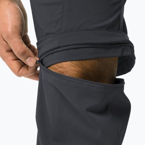 Spodnie softshell męskie Jack Wolfskin Glastal Zip Away phantom
