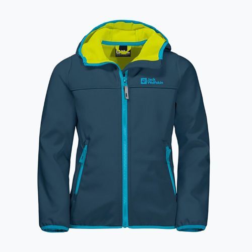 Kurtka softshell dziecięca Jack Wolfskin Fourwinds Jacket Kids dark sea
