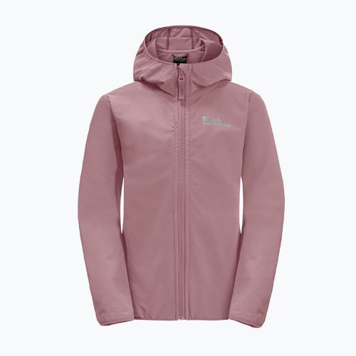 Kurtka softshell dziecięca Jack Wolfskin Solyd ash mauve