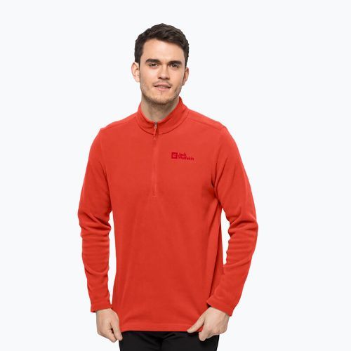 Bluza trekkingowa męska Jack Wolfskin Taunus HZ strong red