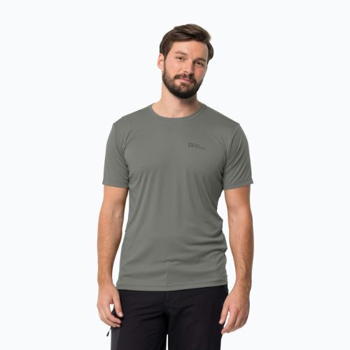 Koszulka trekkingowa męska Jack Wolfskin Tech gecko green
