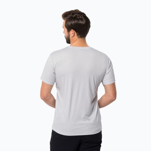 Koszulka trekkingowa męska Jack Wolfskin Peak Graphic white cloud