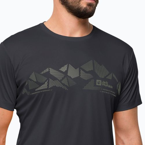 Koszulka trekkingowa męska Jack Wolfskin Peak Graphic phantom