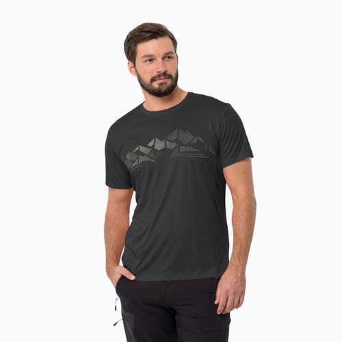 Koszulka trekkingowa męska Jack Wolfskin Peak Graphic phantom