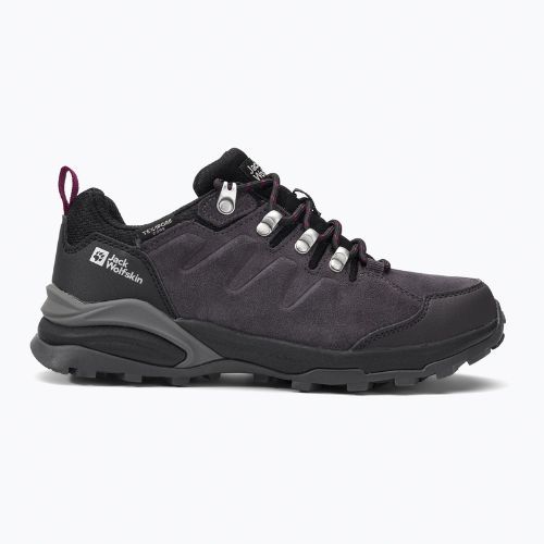 Buty trekkingowe damskie Jack Wolfskin Refugio Texapore Low dark steel/purple