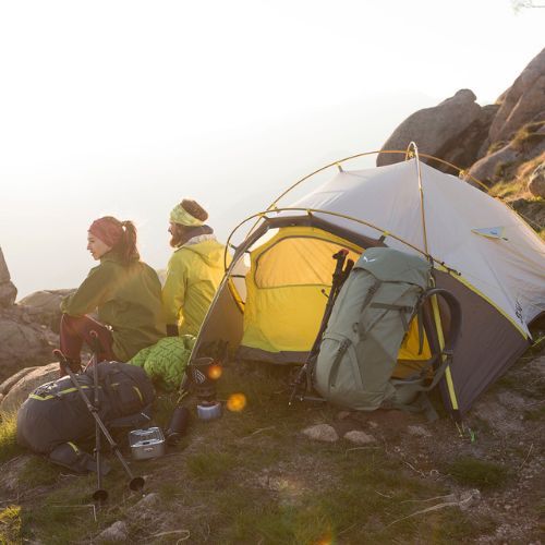 Namiot trekkingowy 2-osobowy Salewa Litetrek Pro II lightgrey/mango