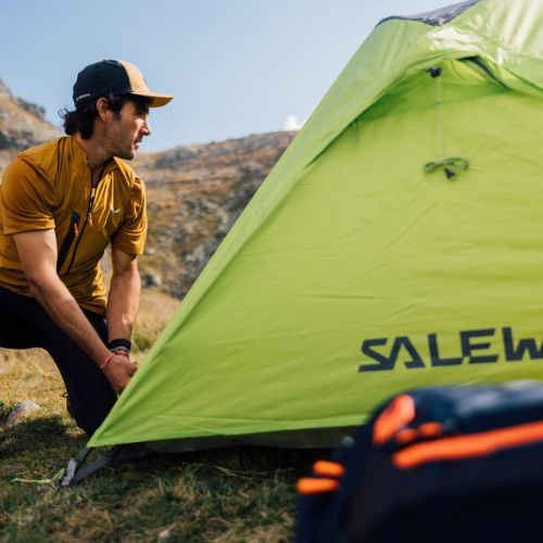 Namiot trekkingowy 2-osobowy Salewa Micra II cactus/grey
