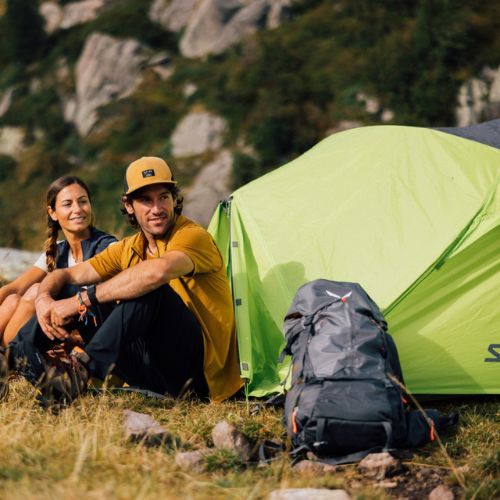 Namiot trekkingowy 2-osobowy Salewa Micra II cactus/grey