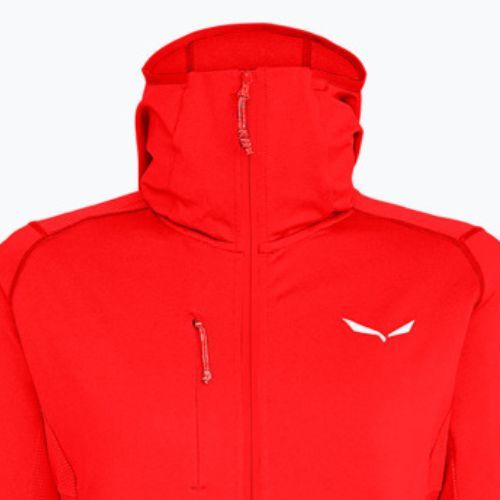 Bluza trekkingowa damska Salewa Agner Hybrid PL/DST FZ Hoody flame melange