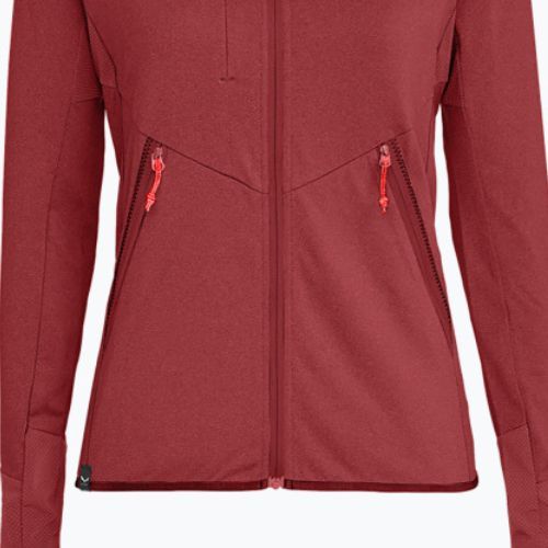 Bluza trekkingowa damska Salewa Agner Hybrid PL/DST FZ Hoody syrah melange