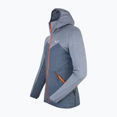 Bluza trekkingowa męska Salewa Puez Melange PL FZ Hoody premium navy melange