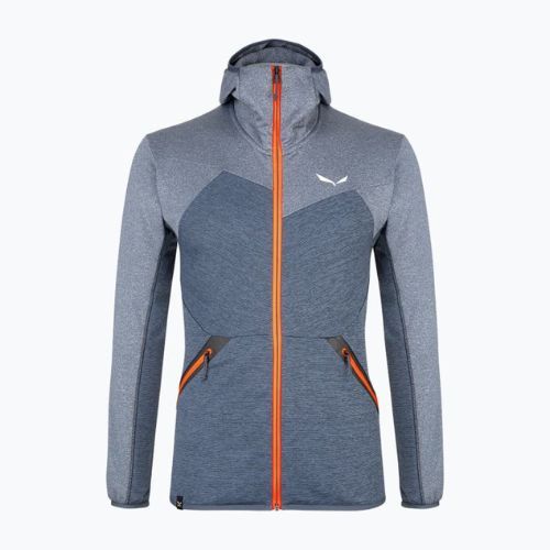 Bluza trekkingowa męska Salewa Puez Melange PL FZ Hoody premium navy melange