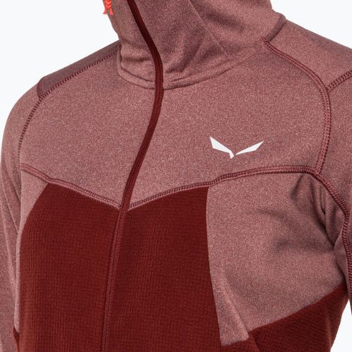 Bluza trekkingowa damska Salewa Puez Hybrid PL FZ Hoody syrah melange