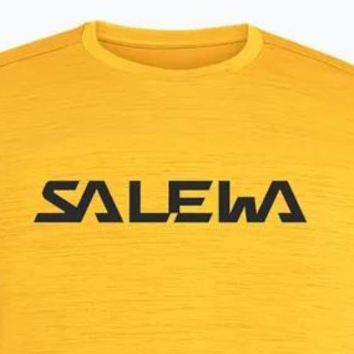 Koszulka trekkingowa męska Salewa Puez Hybrid 2 Dry gold melange