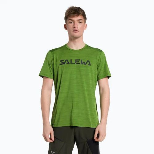 Koszulka trekkingowa męska Salewa Puez Hybrid 2 Dry yucca melange